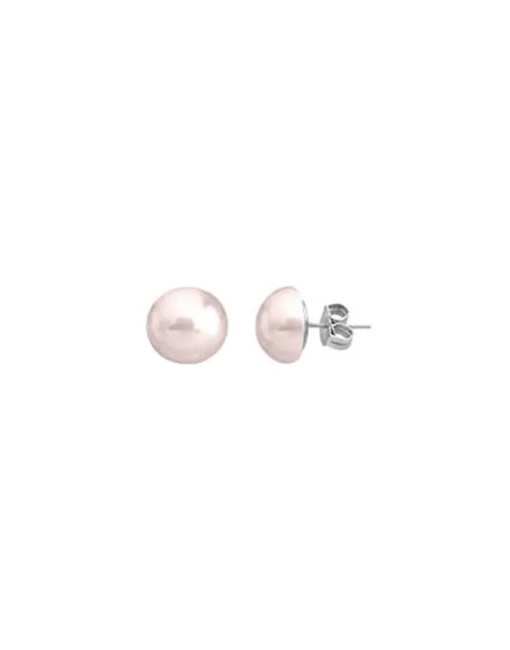 Cheap Majorica 12Mm Rose Mabe Pearl Earrings In Silver