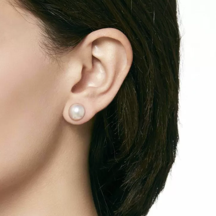 12mm_rose_mabe_pearl_earrings_in_silver_2.webp Cheap Majorica 12Mm Rose Mabe Pearl Earrings In Silver