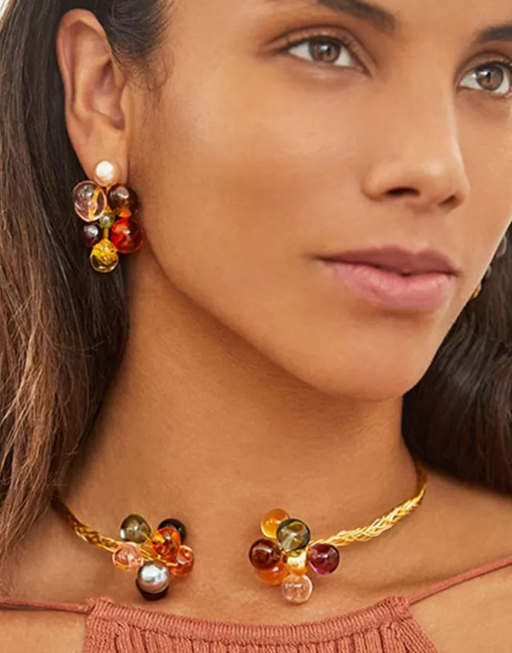 adjustable_choker_corfu_with_pearls_and_murano_glass_4.webp Best Sale Majorica Adjustable Choker Corfu With Pearls And Murano Glass