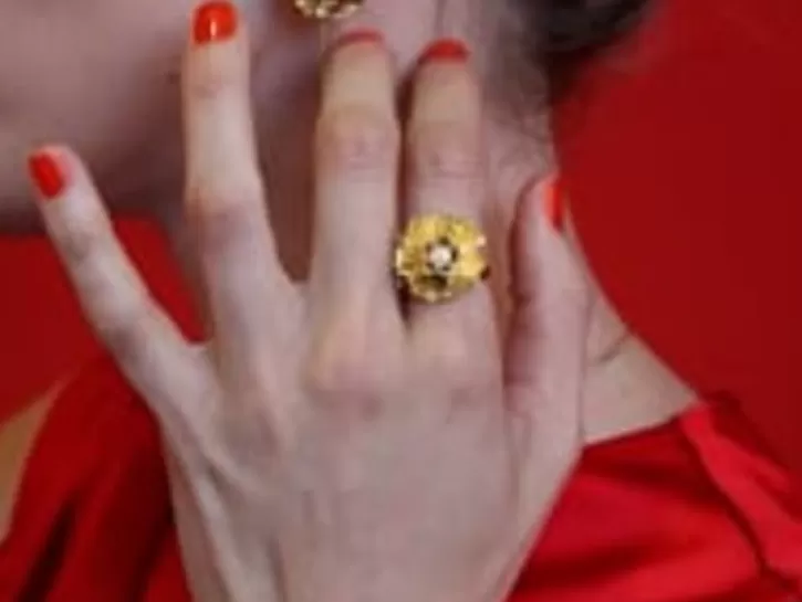 Store Majorica Adjustable Clavelina Ring With Round White Pearl