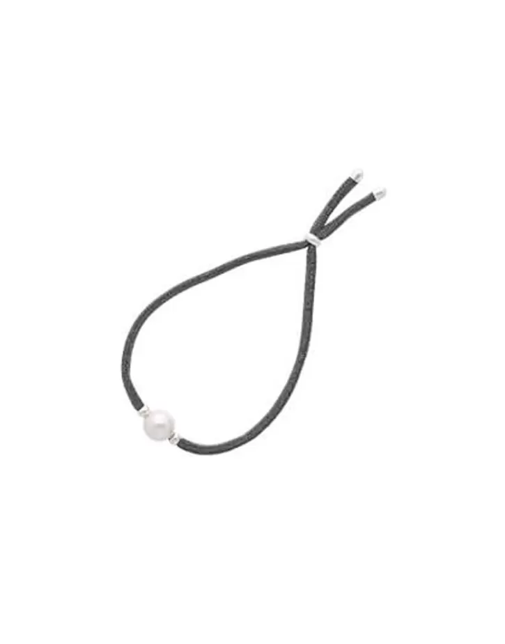 Outlet Majorica Adjustable Grey Stretch Sifnos Bracelet With Pearl