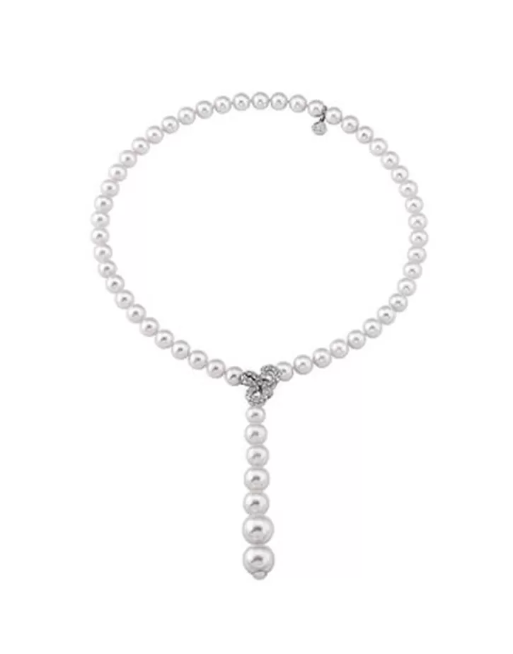Best Sale Majorica Adjustable Necklace Carina
