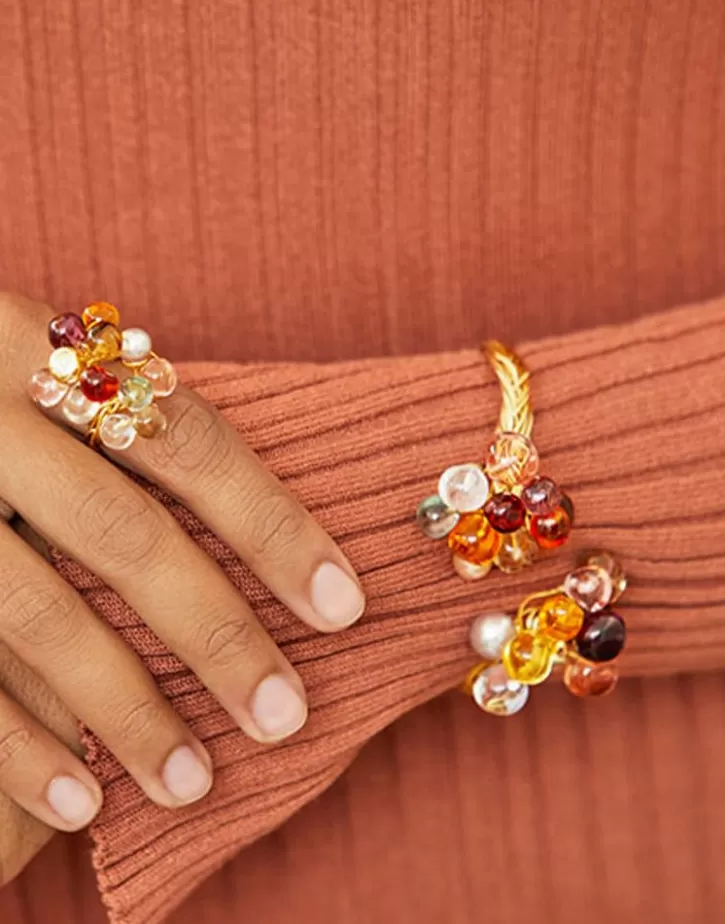 Best Majorica Adjustable Pearl Ring Corfu With Murano Glass