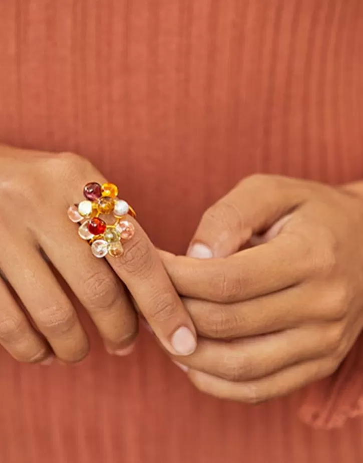 adjustable_pearl_ring_corfu_with_murano_glass_3.webp Best Majorica Adjustable Pearl Ring Corfu With Murano Glass