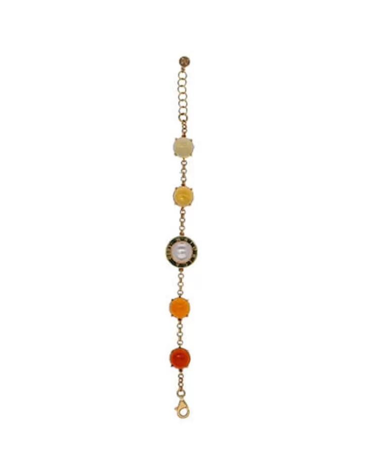 Store Majorica Algaida Geometric Bracelet With Amber Murano Glass