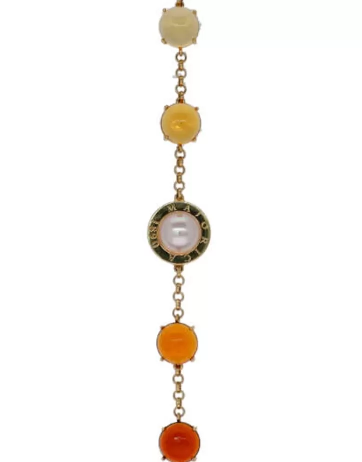 Store Majorica Algaida Geometric Bracelet With Amber Murano Glass