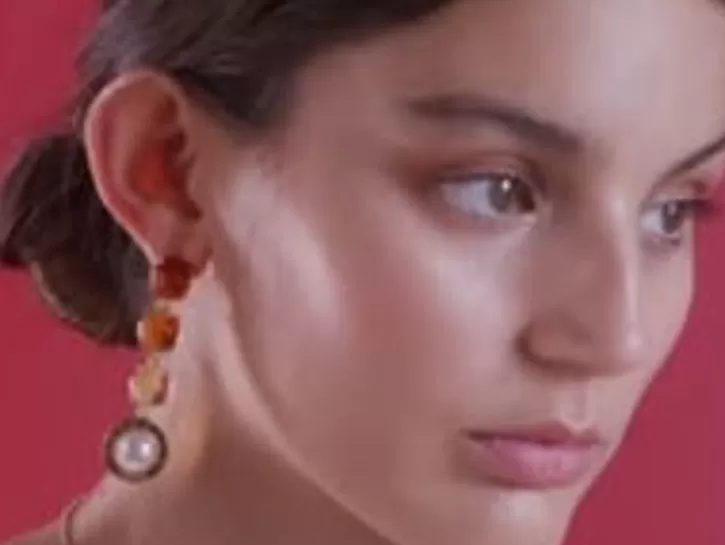 Discount Majorica Algaida Golden Necklace With Half-Ball Pearl And Amber Murano Glass