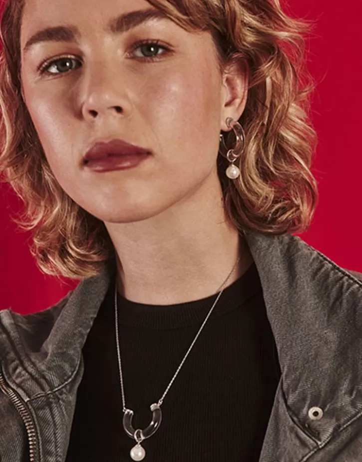 ayla_silver_earrings_in_highresistance_glass_3.webp Cheap Majorica Ayla Silver Earrings In High-Resistance Glass