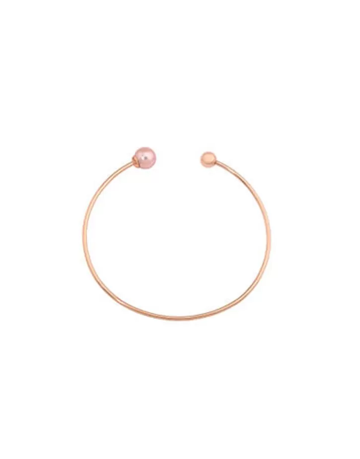Shop Majorica Big Bracelet Golden Aura With Pink Pearl