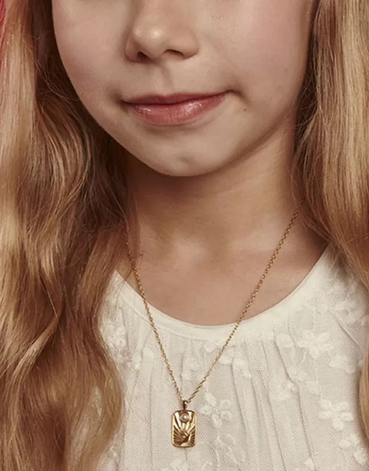 caelum_communion_necklace_with_golden_medallion_2.webp Outlet Majorica Caelum Communion Necklace With Golden Medallion