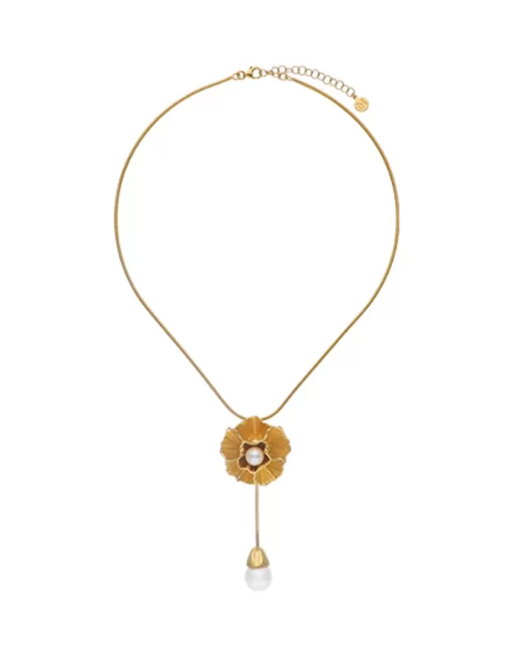 Fashion Majorica Clavelina White Pearl Chain Necklace