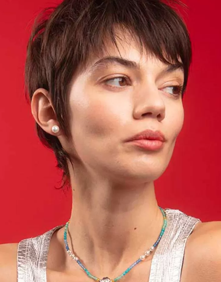 color_pop_earrings_with_round_white_pearl_and_blue_zirconia_2.webp Best Sale Majorica Color Pop Earrings With Round White Pearl And Blue Zirconia