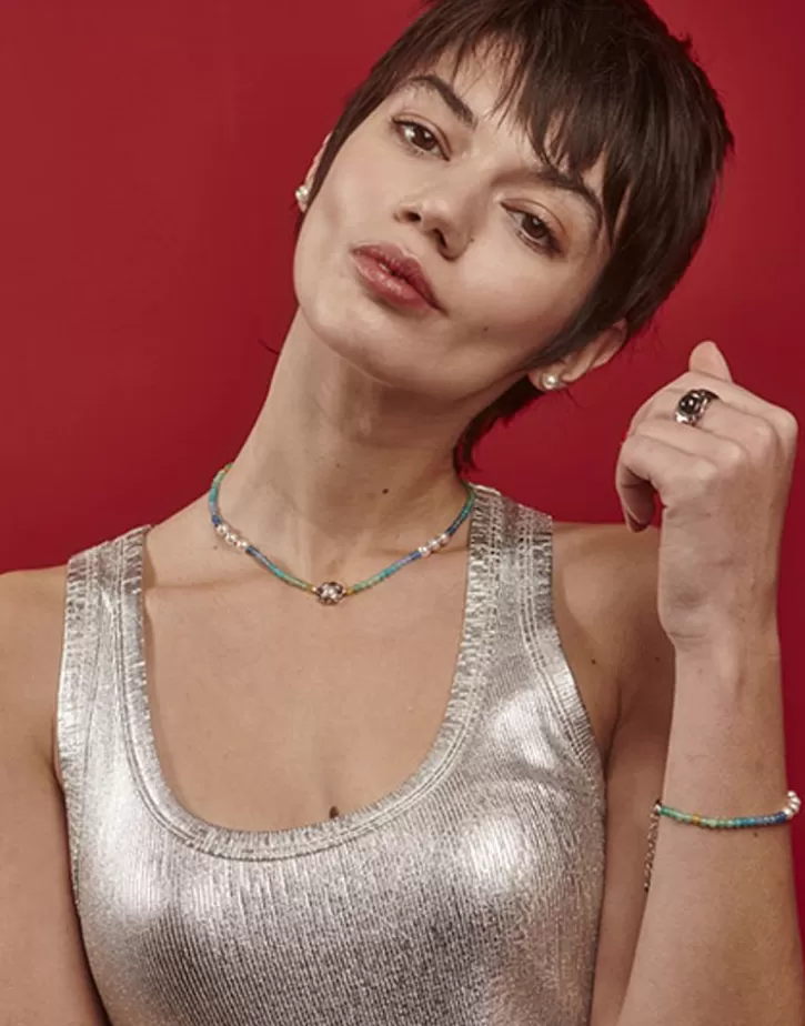 Shop Majorica Color Pop Earrings With Round White Pearl And Turquoise Zirconia