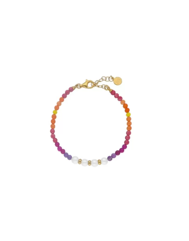 Sale Majorica Color Pop Sunset Bracelet With Gradient Stones And White Pearls