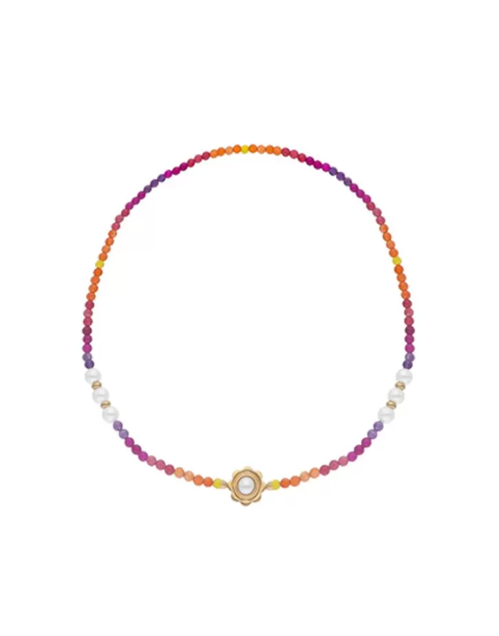 Online Majorica Color Pop Sunset Necklace With Gradient Stones And White Pearls