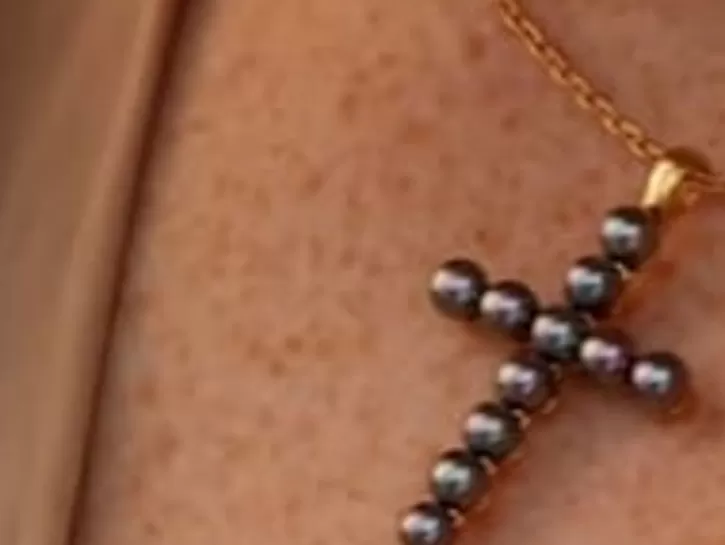 Online Majorica Crosses Collection Gold Pendant With Tahiti Pearl