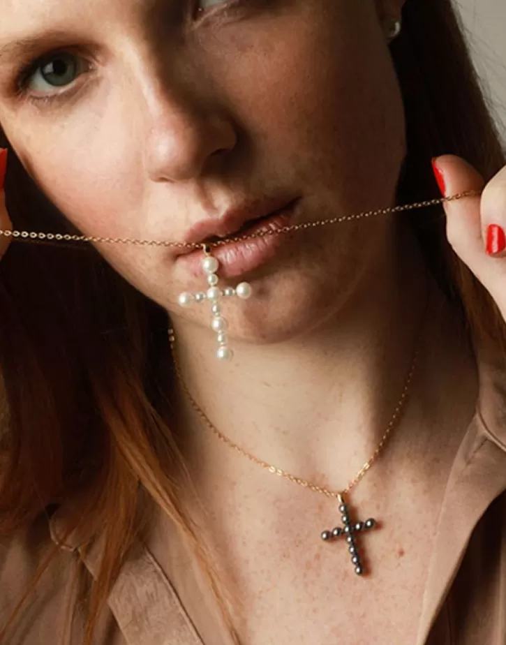 crosses_collection_gold_pendant_with_white_pearl_5.webp Cheap Majorica Crosses Collection Gold Pendant With White Pearl