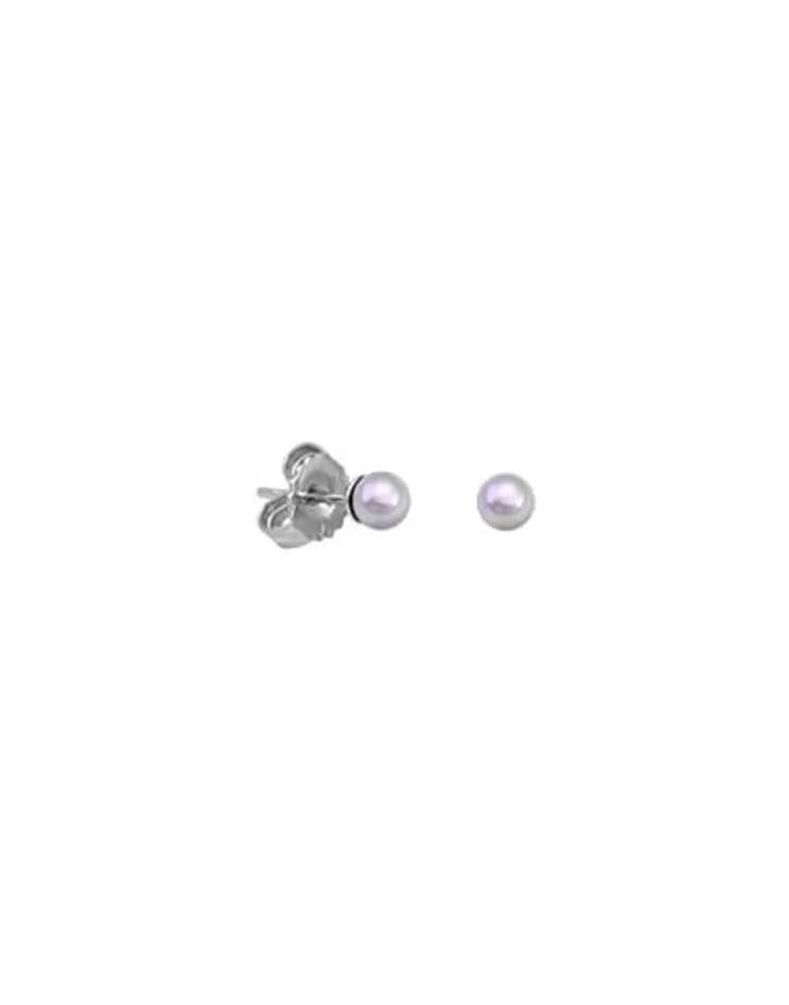 Shop Majorica Earrings Cies Silver With 4Mm Nuage Pearl