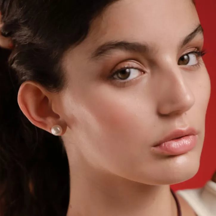 Best Majorica Earrings Lyra Silver With 8Mm White Pearl