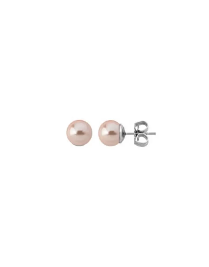 Discount Majorica Earrings Lyra With 8Mm Pink Pearl
