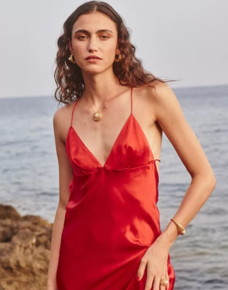 etna_necklace_in_goldplated_silver_and_round_pearl_42cm_7.webp Best Majorica Etna Necklace In Gold-Plated Silver And Round Pearl 42Cm