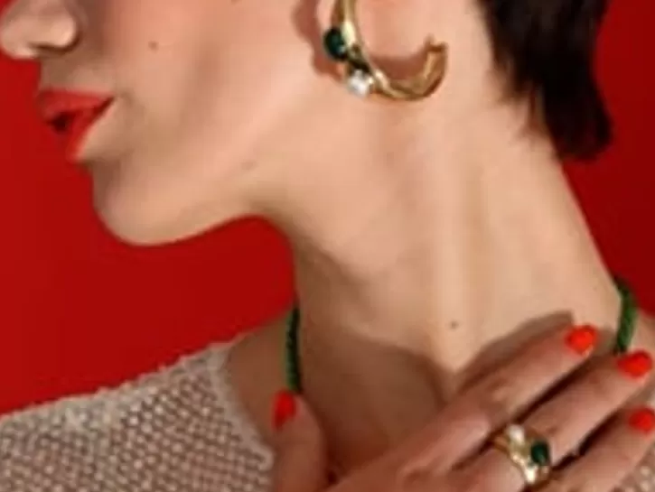 Best Sale Majorica Feme Leather Necklace With White Pearl And Green Agate