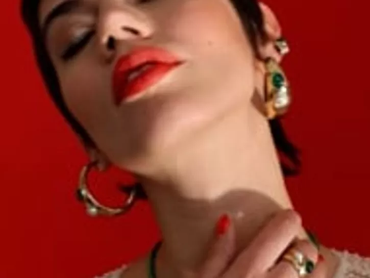 Best Sale Majorica Gold Feme Earcuff With White Pearl And Green Agate