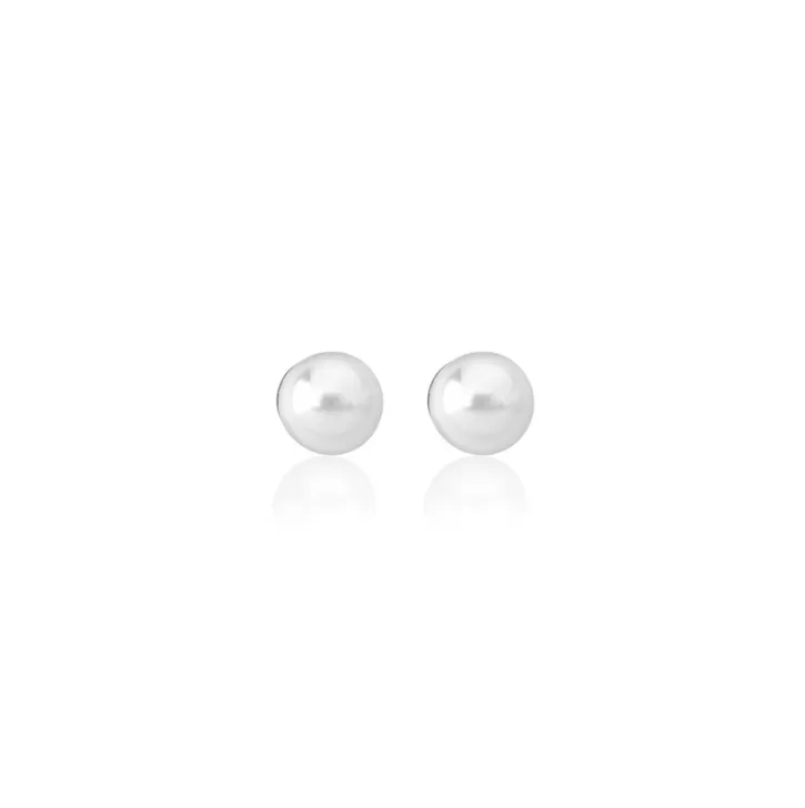 Best Majorica Gold Plated Earrings Cies With 4Mm White Pearl