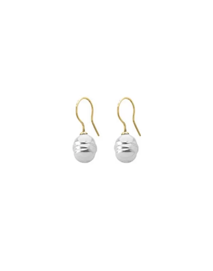 Online Majorica Gold Plated Earrings Tender With 8Mm Barroque Pearl