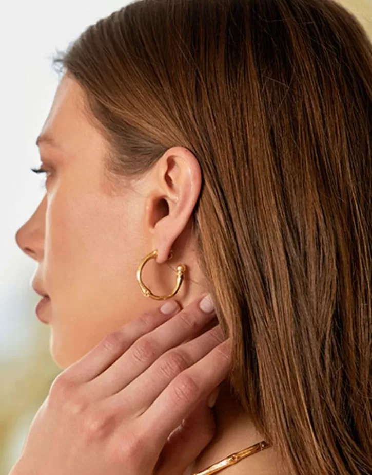 golden_bamboo_hoop_earrings_with_champagne_pearls_2.webp Best Majorica Golden Bamboo Hoop Earrings With Champagne Pearls