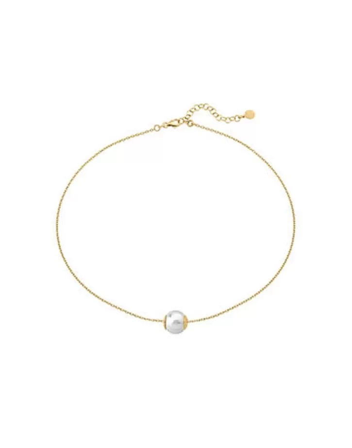 Fashion Majorica Golden Silver Large Pendant Nuada 12Mm