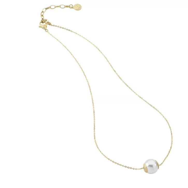 Fashion Majorica Golden Silver Large Pendant Nuada 12Mm