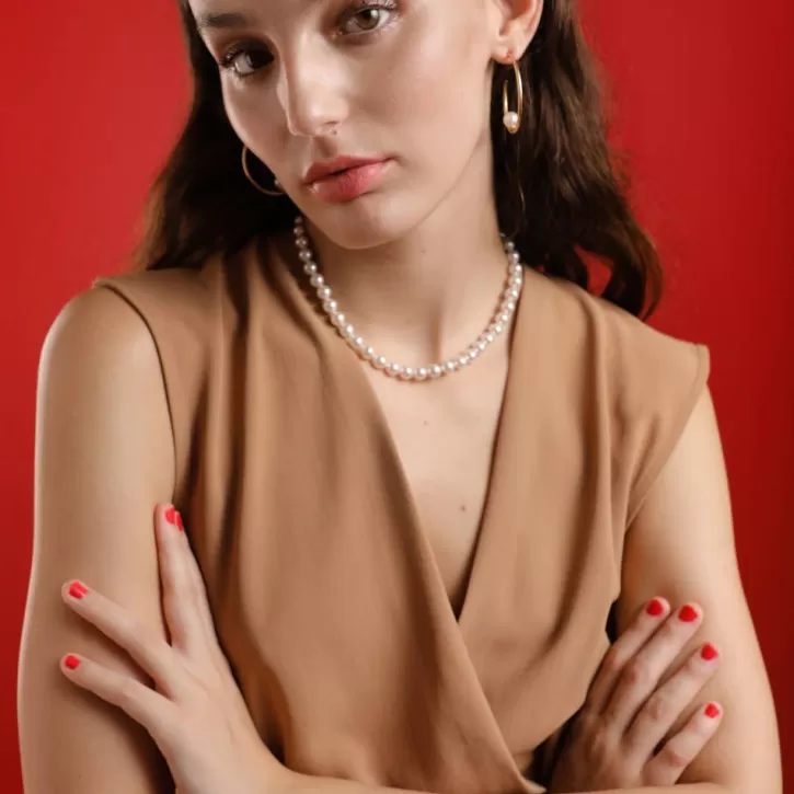 golden_silver_necklace_lyra_7mm_45cm_3.webp Cheap Majorica Golden Silver Necklace Lyra 7Mm 45Cm