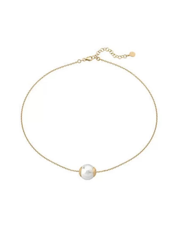 Hot Majorica Golden Silver Pendant Nuada 14Mm