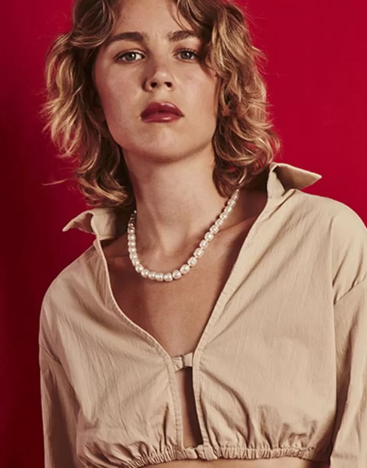 Clearance Majorica Gold-Plated Necklace Agora