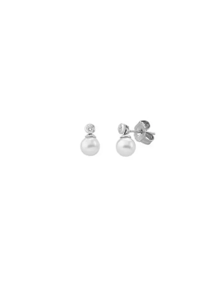 Flash Sale Majorica Kuma White Pearl And Zirconia Earrings