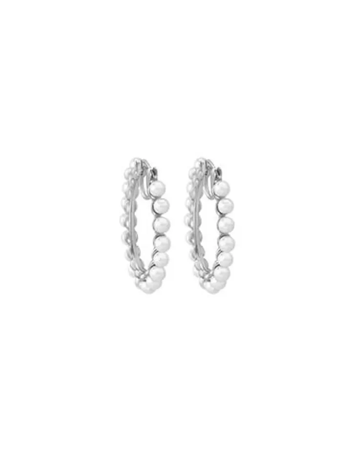 Online Majorica Large Hoop Earrings Ada With Pearls
