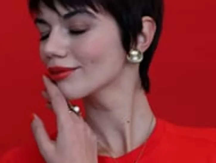 Cheap Majorica Le Palm Pearl Gold-Steel Earrings With Omega Clasp