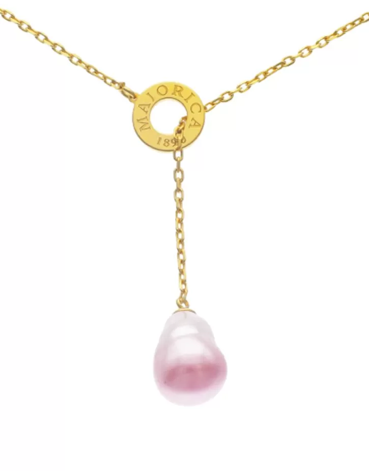 luar_chain_necklace_with_ruby_red_gradient_baroque_pearl_3.webp Cheap Majorica Luar Chain Necklace With Ruby Red Gradient Baroque Pearl