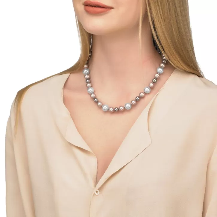 Store Majorica Multicolour Estela Pearl Necklace 46Cm
