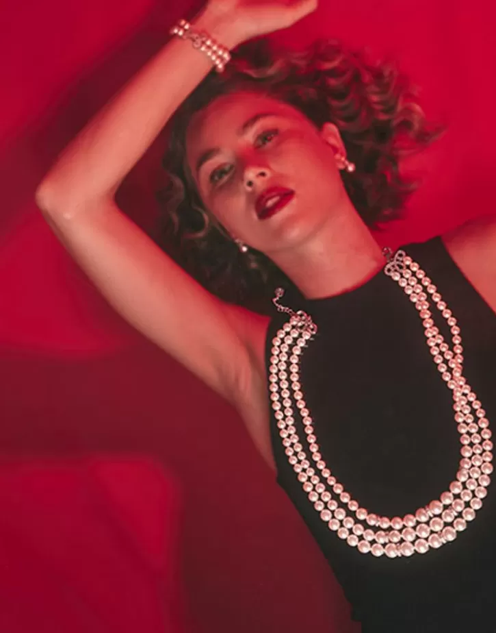 Cheap Majorica Necklace Carina Triple