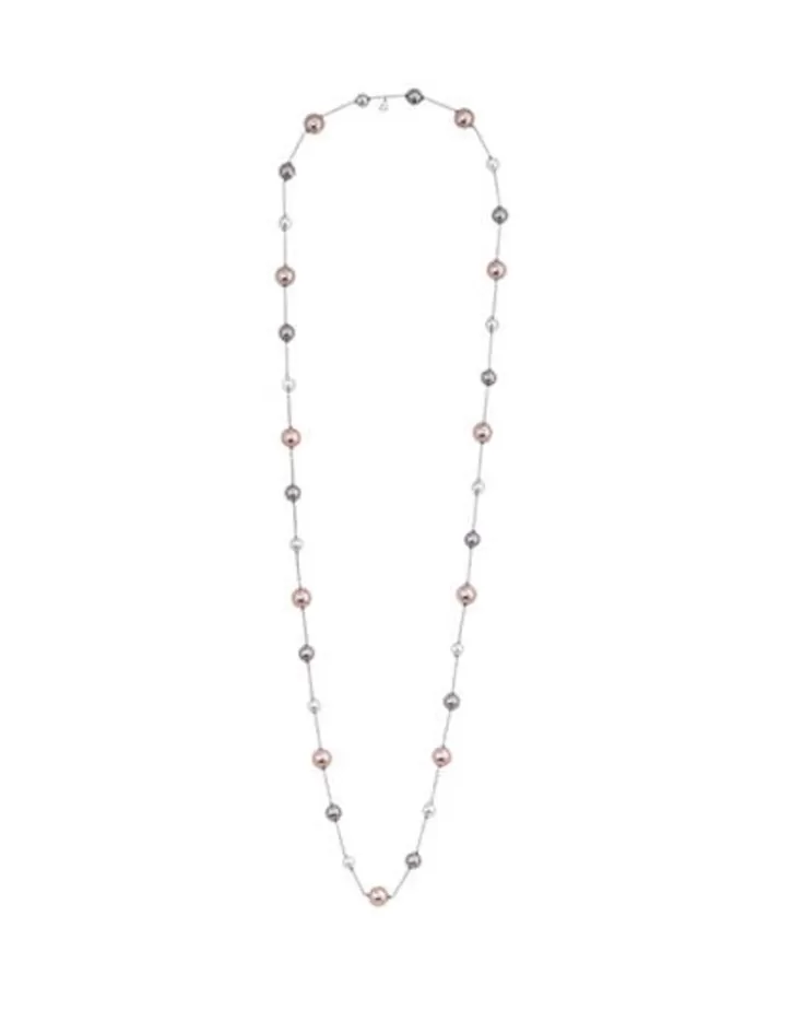 Outlet Majorica Necklace Ilusion White, Nuage And Pink Pearls