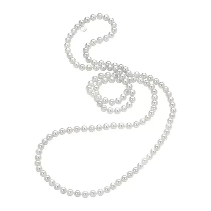 Outlet Majorica Necklace Jour 8Mm White Pearls 120Cm