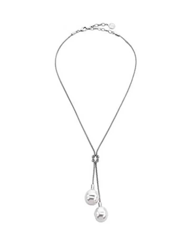 Flash Sale Majorica Necklace Tender Silver With White Barroque Pearls