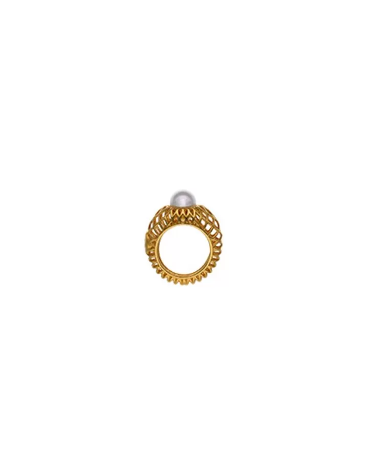 openwork_etna_medium_ring_in_goldplated_silver_4.webp Discount Majorica Openwork Etna Medium Ring In Gold-Plated Silver
