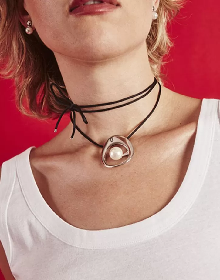 petra_cord_necklace_in_steel_and_black_silk_3.webp New Majorica Petra Cord Necklace In Steel And Black Silk