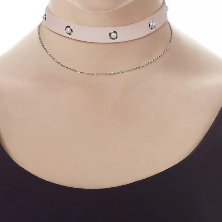 Flash Sale Majorica Pink Choker Necklace Moonlight