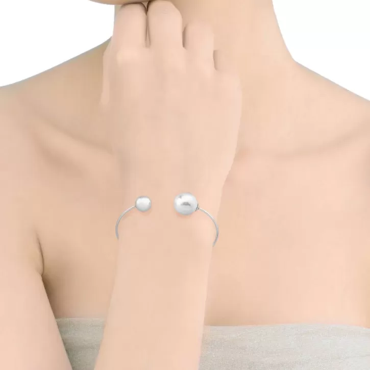 Clearance Majorica Rigid Bracelet Aura With White Pearl