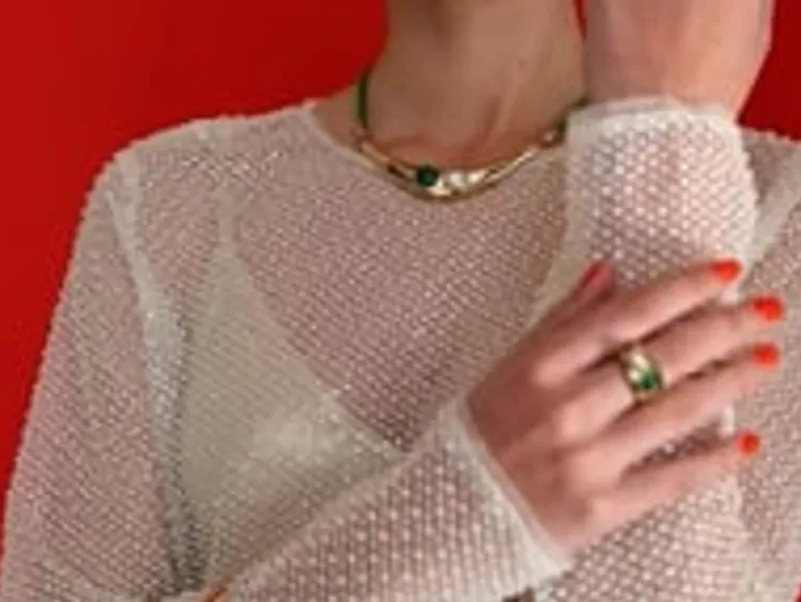 Shop Majorica Rigid Feme Wide Bracelet With Pearls And Green Agates