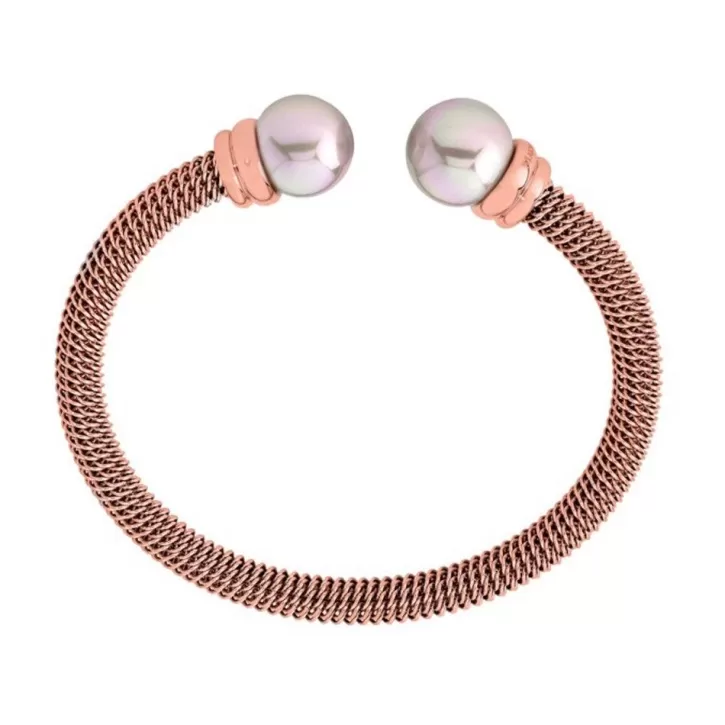 Hot Majorica Rose Gold Plated Bracelet Tender Nuage Pearl
